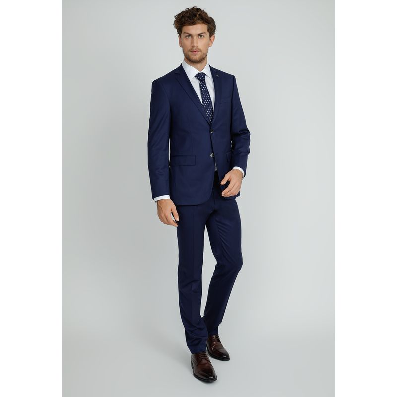 TRIAL - Traje hombre Formal Slim Fit Emerald Lana Azul marino