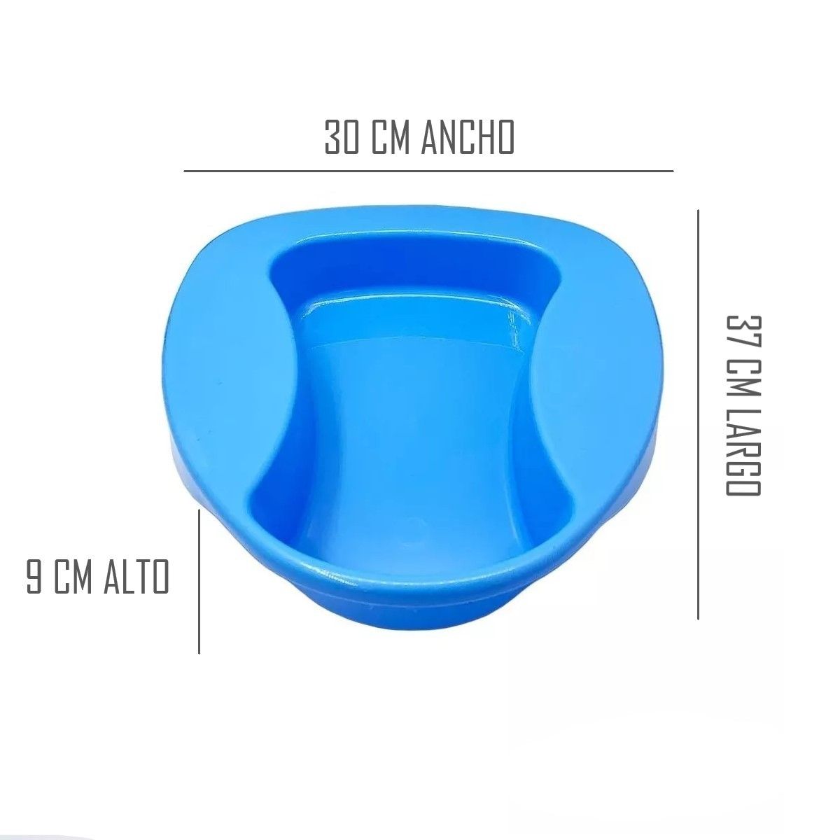 ONEDER - Chata Anatómica Portátil Unisex Bandeja Urinaria Azul
