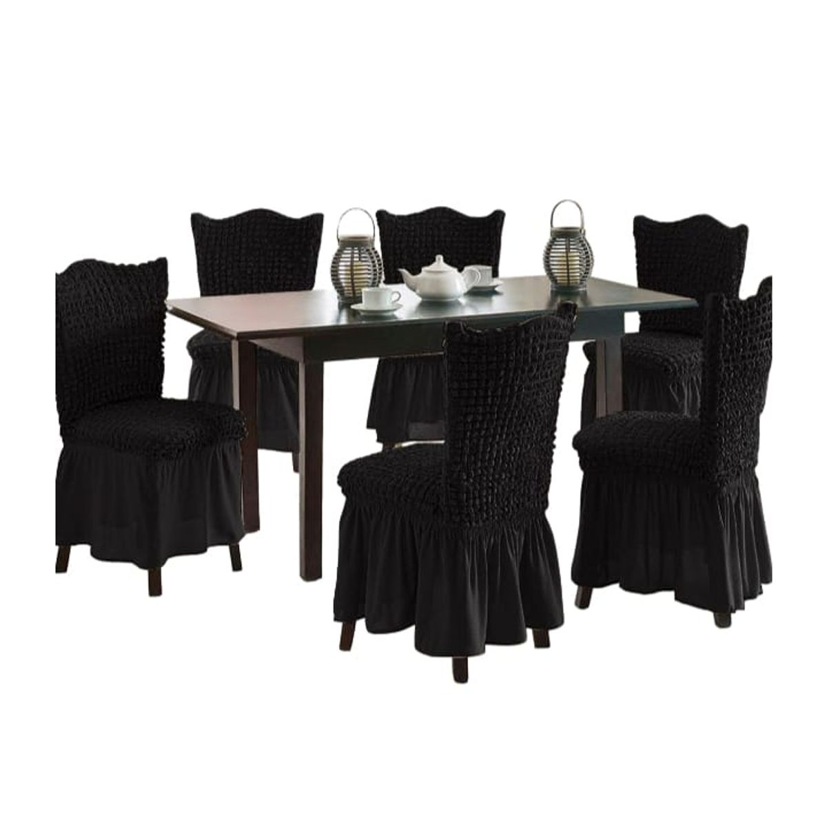 GENERICO - Fundas de sillas 100 Turcas Negro