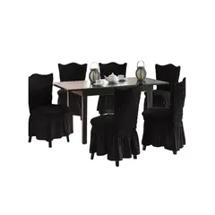 GENERICO - Fundas de sillas 100 Turcas Negro