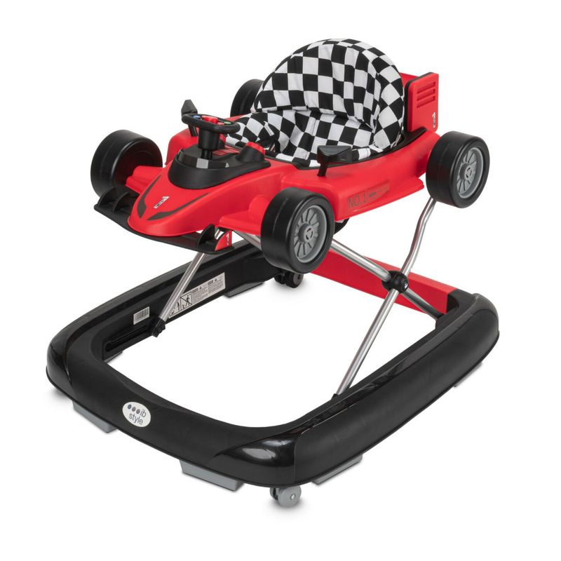 MUNDO ONLINE - Andador F1 Caminador 2 en 1 Convertible Carreras Rojo