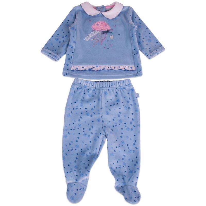 PILLIN - Conjunto Plush Bebe Niña Celeste Pillin PILLIN