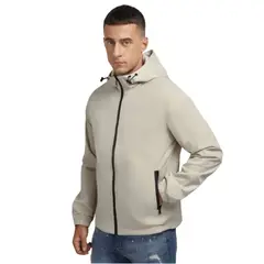 D'JOE - Chaqueta Cortavientos Ecocuero Hombre