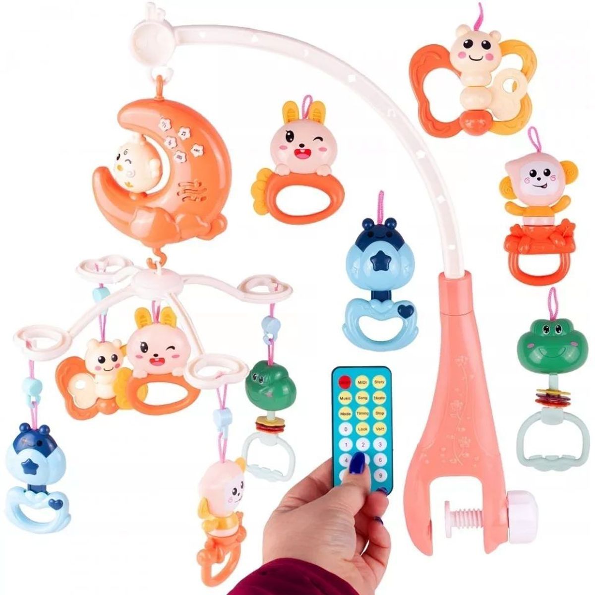 GENERICO - Móvil De Bebé Musical Con Lampara Y Control Remoto