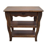 Mesa de arrimo vintage cafe 2 divisiones 70cm