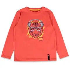 PILLIN - Polera Manga Larga Niña Rojo