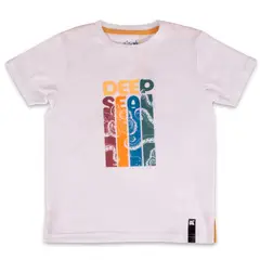 PILLIN - Polera Manga Corta Niño Blanco