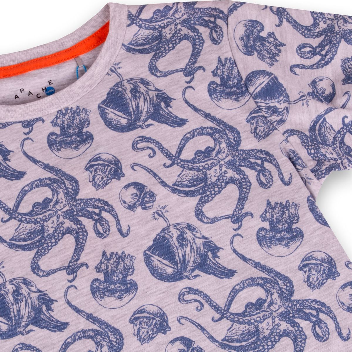 PILLIN - Polera Niño Gris claro Pillin PILLIN