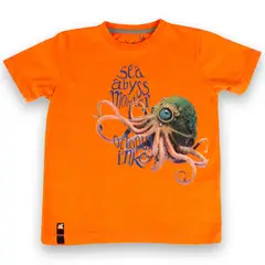 PILLIN - Polera Niño Naranja