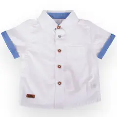 PILLIN - Camisa Bebe Niño Blanco