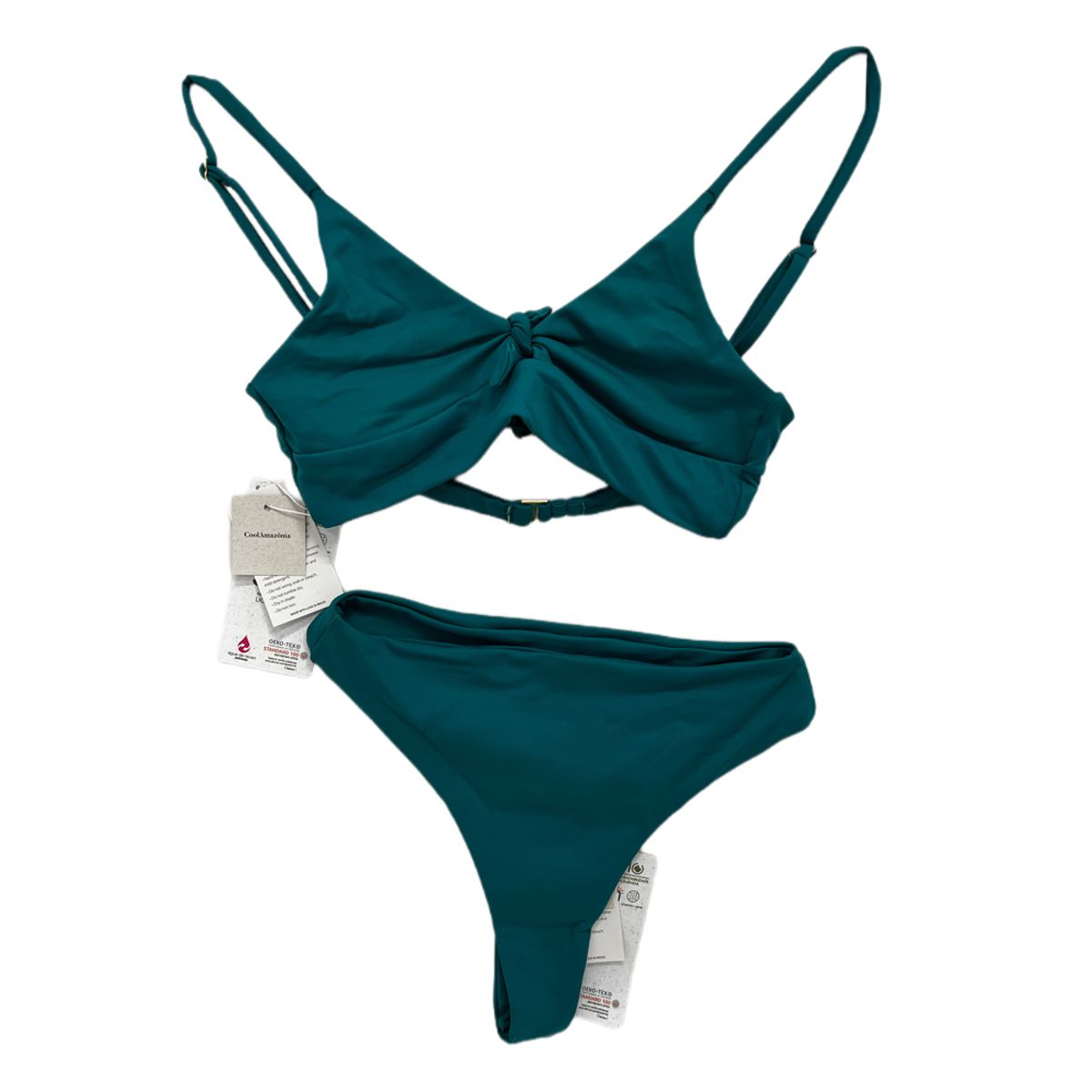 COOL AMAZONIA - COOL AMAZONIA - CONJUNTO DE BIKINI VERDE ESMERALDA MODELO ELENA