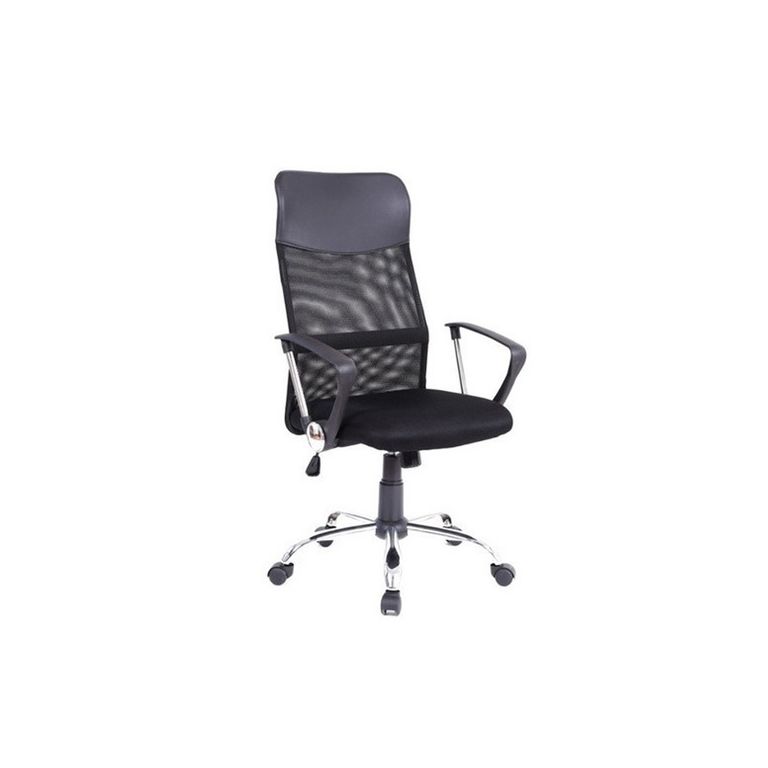 Silla Oficina Respaldo Malla Tipo Dallas Negro - SC Negro