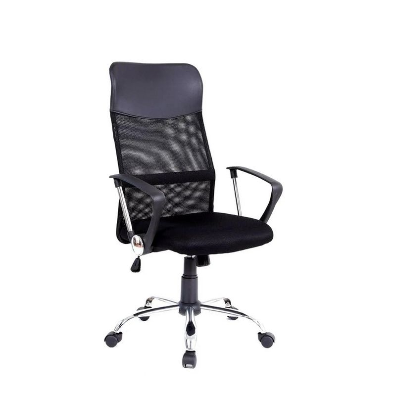 GENERICO - Silla Oficina Respaldo Malla Tipo Dallas Negro - SC