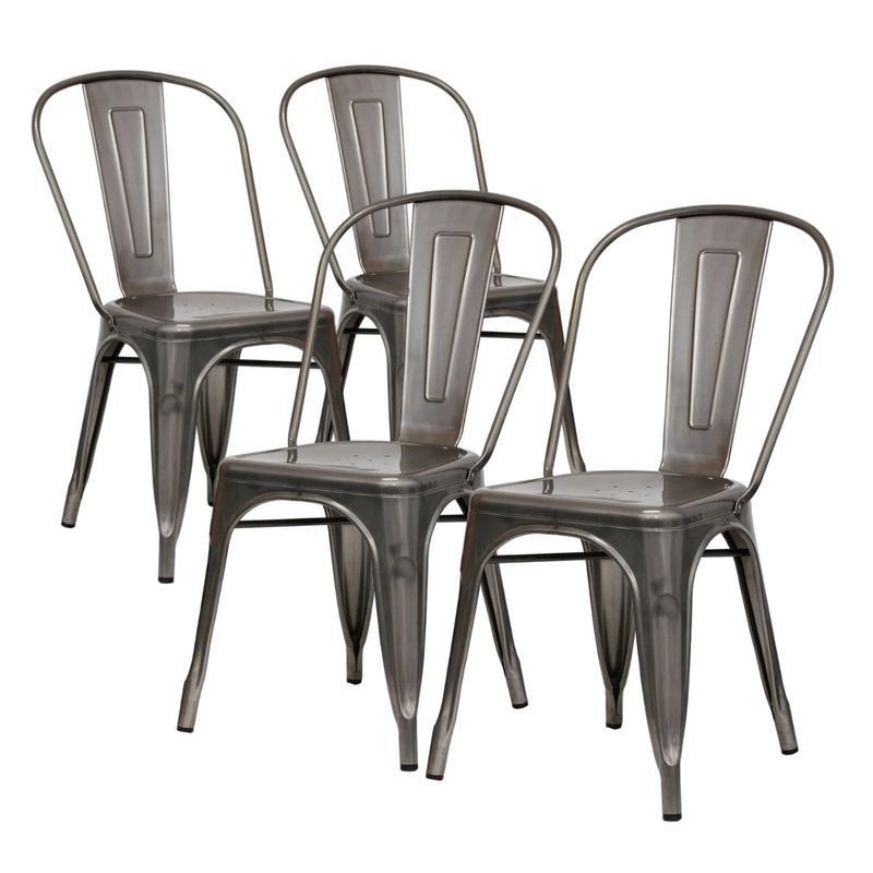 PROCHEF - Pack 4 Unidades Silla Tolix Gris Gunmetal