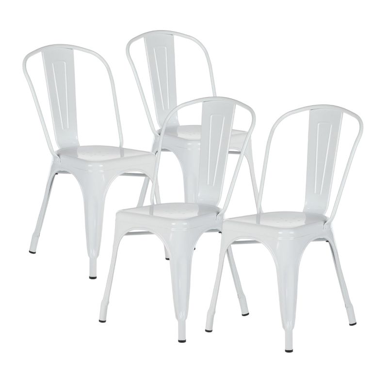 PROCHEF - Pack 4 Unidades Silla Tolix Blanco Brillante