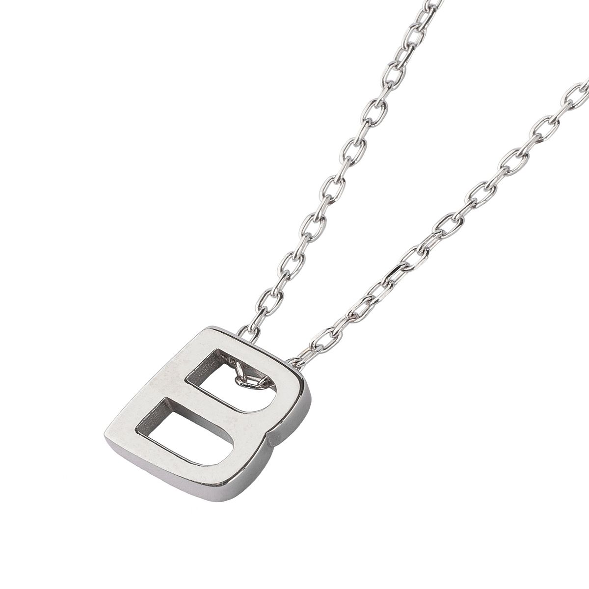 JB JOYAS BARON - Collar de Plata Esterlina 925 Letra B
