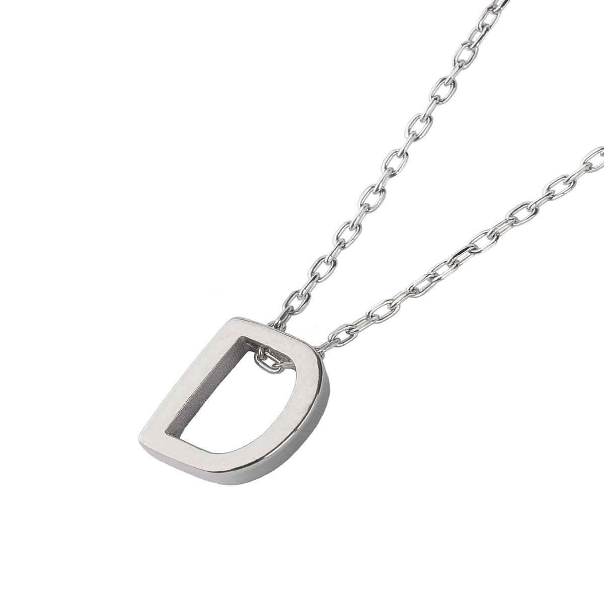 JB JOYAS BARON - Collar de Plata Esterlina 925 Letra D