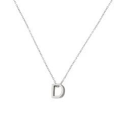 JB JOYAS BARON - Collar de Plata Esterlina 925 Letra D