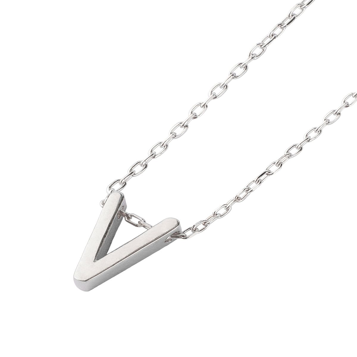 JB JOYAS BARON - Collar de Plata Esterlina 925 Letra V