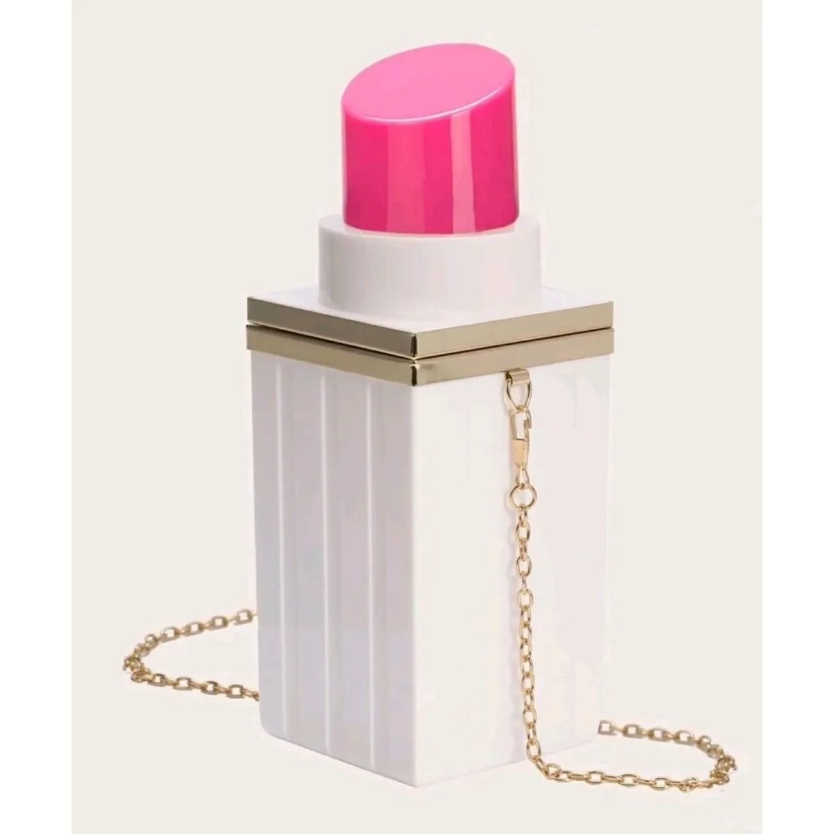 GENERICO - Bolso con forma de pintalabios rosa