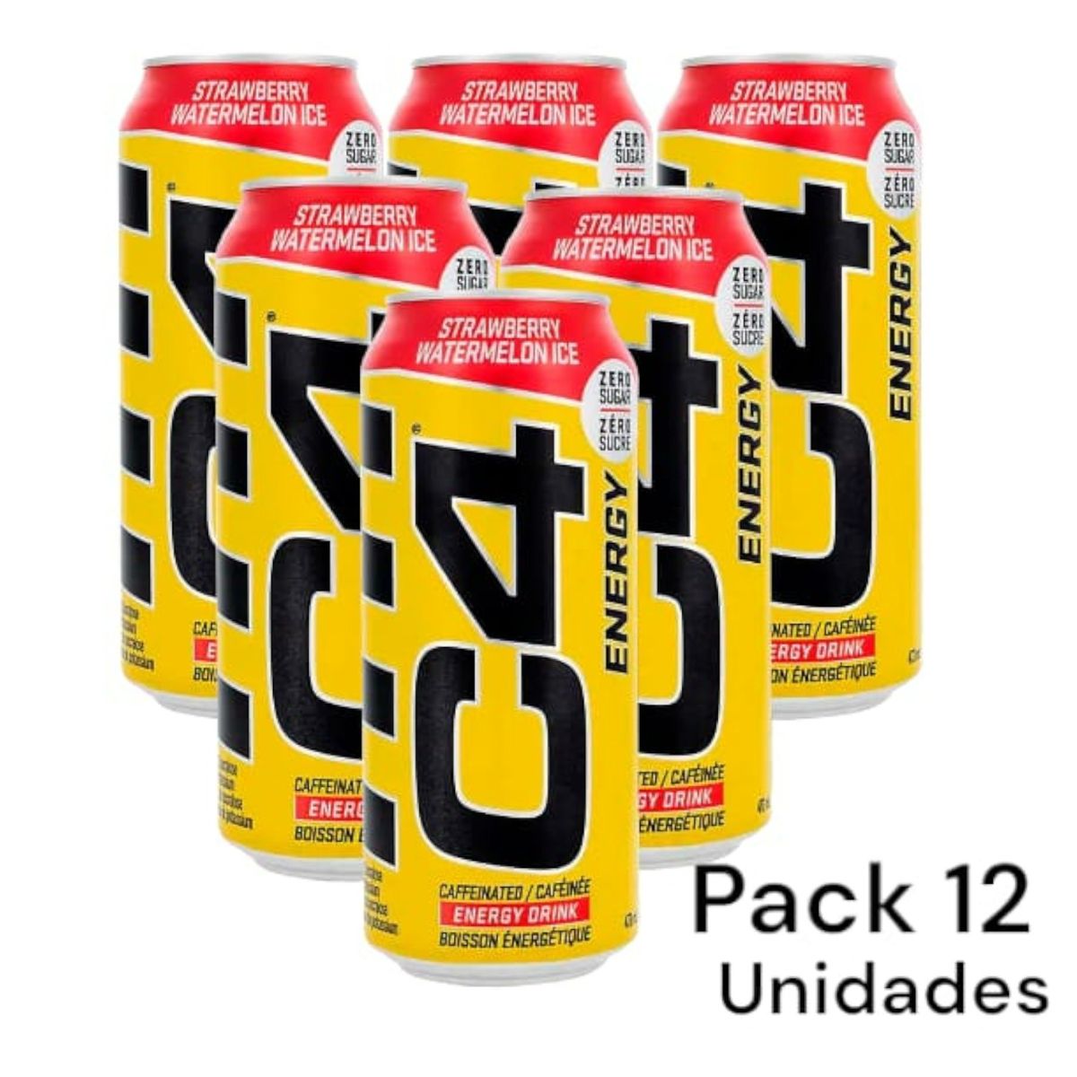CELLUCOR - pack 12 energeticas c4 473ml  c/u cellucor - Strawberry watermelon