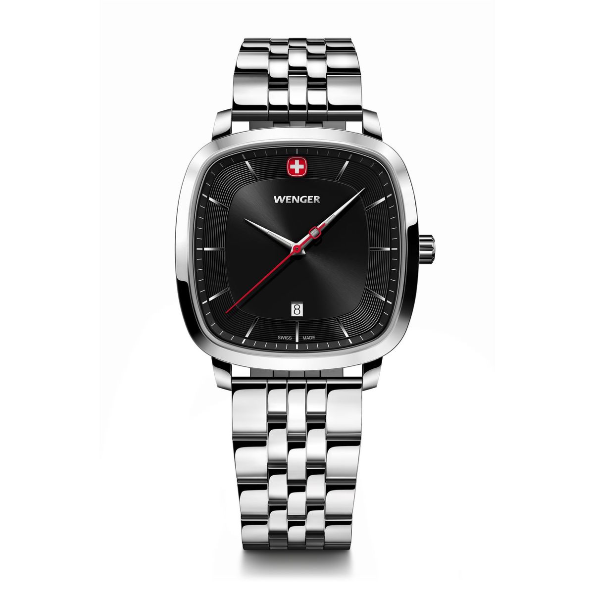 WENGER - Reloj Vintage Classic acero dial negro Wenger