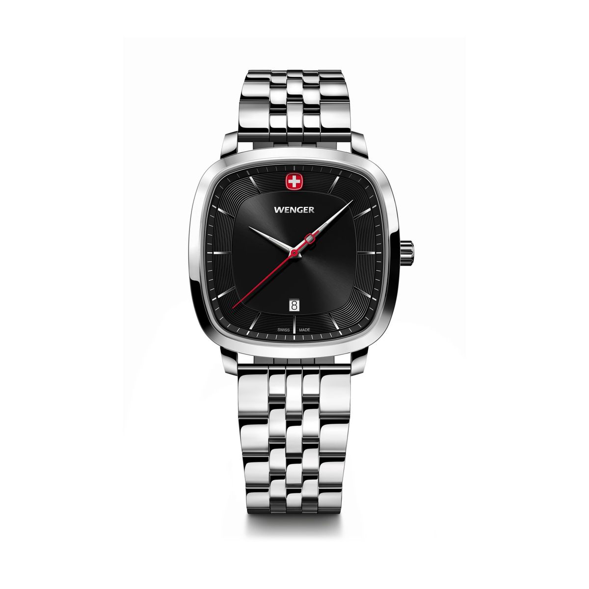 WENGER - Reloj Vintage Classic acero dial negro Wenger