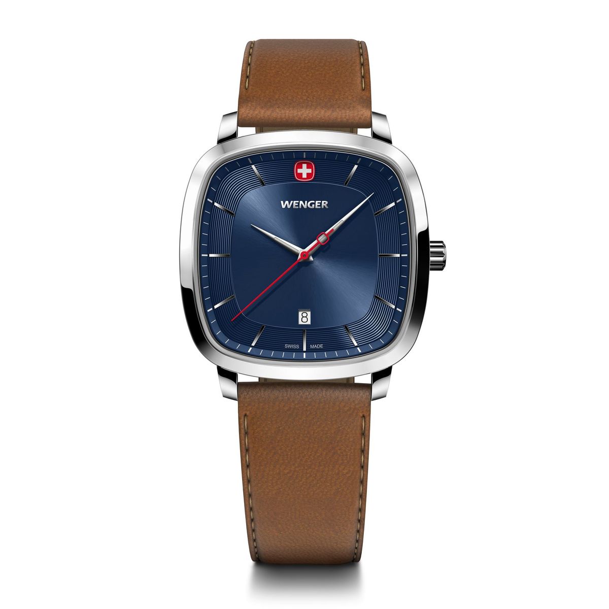 WENGER - Reloj Vintage Classic cuero dial azul Wenger