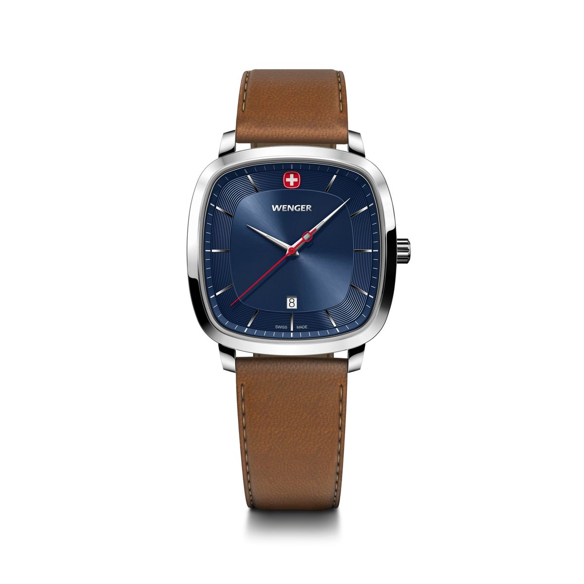 WENGER - Reloj Vintage Classic cuero dial azul Wenger