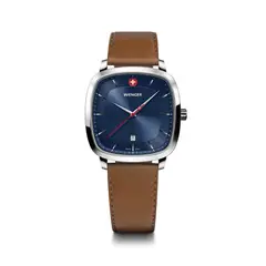 WENGER - Reloj Vintage Classic cuero dial azul