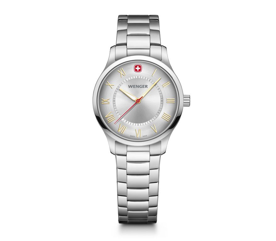 Reloj City Classic correa de acero Plateado TALLA UNICA