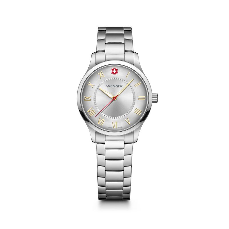 WENGER - Reloj City Classic correa de acero Wenger
