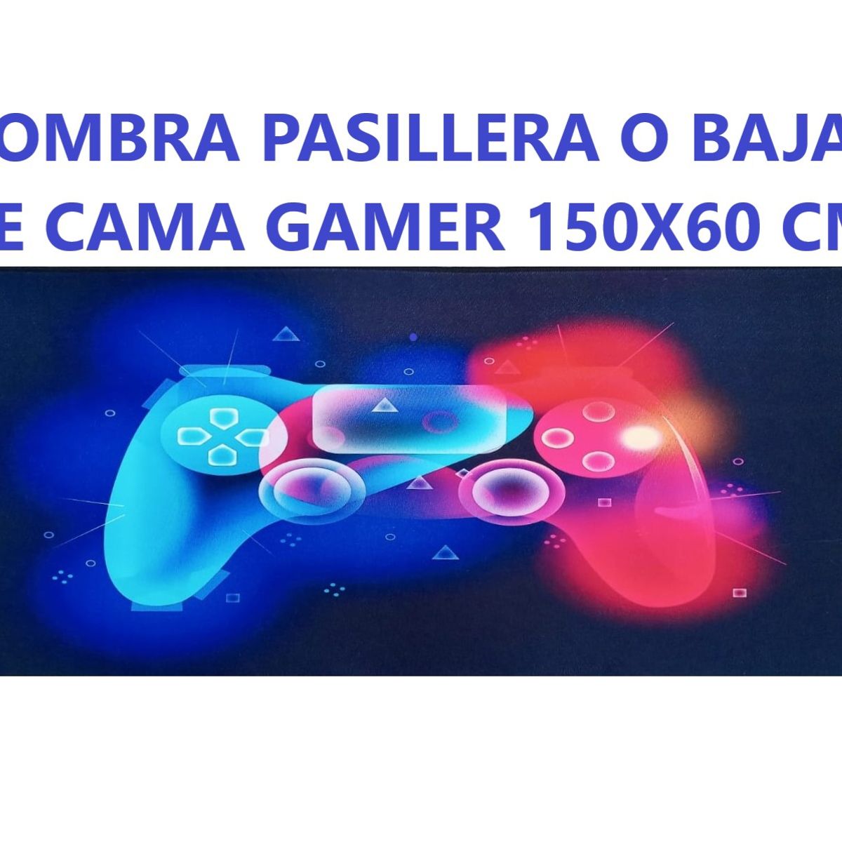 SMARTY - Alfombra Gamer Lisa Pasillera Juvenil Infantil Illuminate Control 150x60 CM.