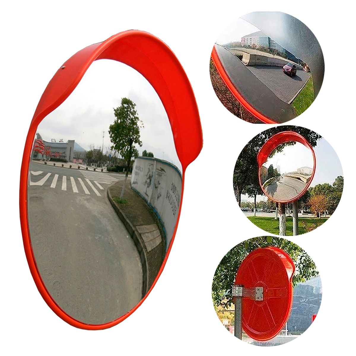 GENERICO - Espejo Panorámico Convexo Interior / Exterior 75 Cm