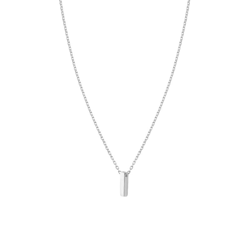 JB JOYAS BARON - Collar de Plata Esterlina 925 Letra I Lisa