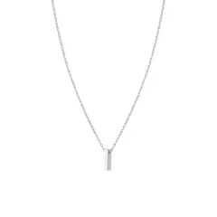 JB JOYAS BARON - Collar de Plata Esterlina 925 Letra I Lisa