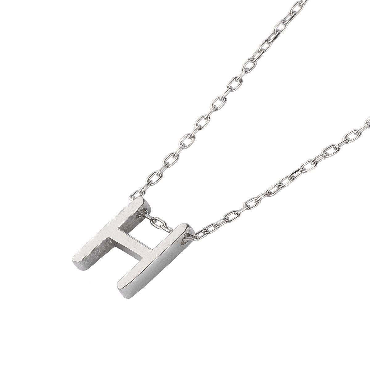JB JOYAS BARON - Collar de Plata Esterlina 925 Letra H