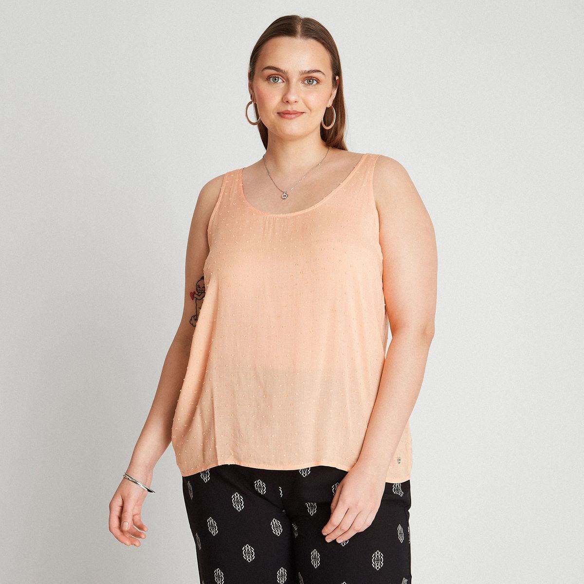 CURVI - Blusa Sin Mangas  Mujer Curvi
