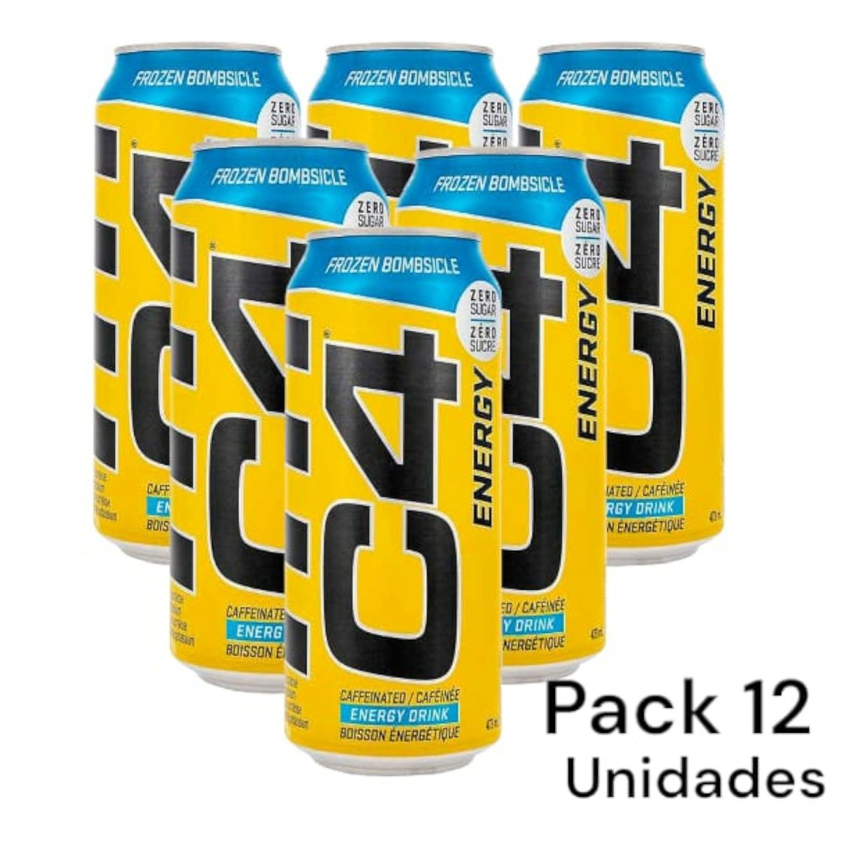 CELLUCOR - pack 12 energeticas c4 473ml  c/u cellucor - frozen bombsicle