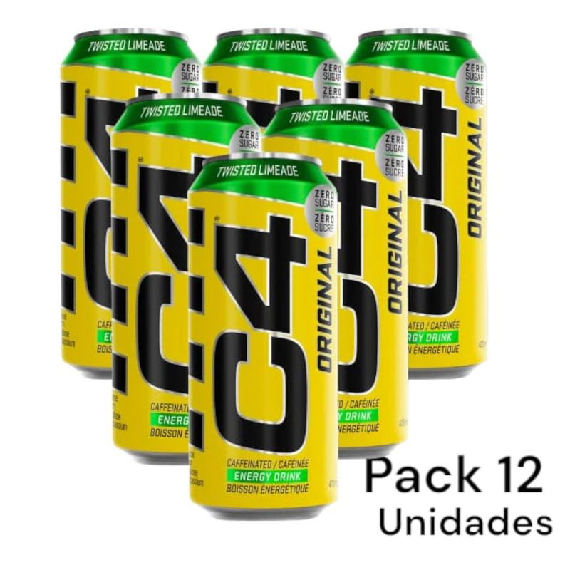 CELLUCOR - pack 12 energeticas c4 473ml  c/u cellucor - Twisted limeade
