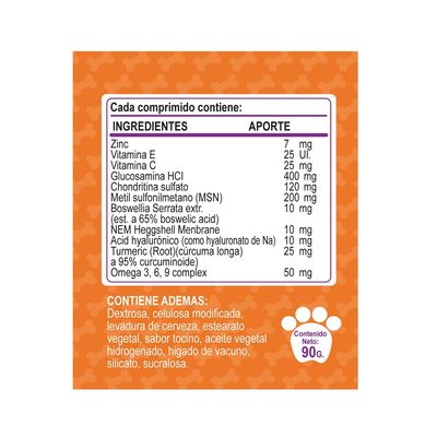 Imagen 2 del producto ARTICULACIONES PERROS - JOINT CARE PREMIUM x 30 COMPRIMIDOS