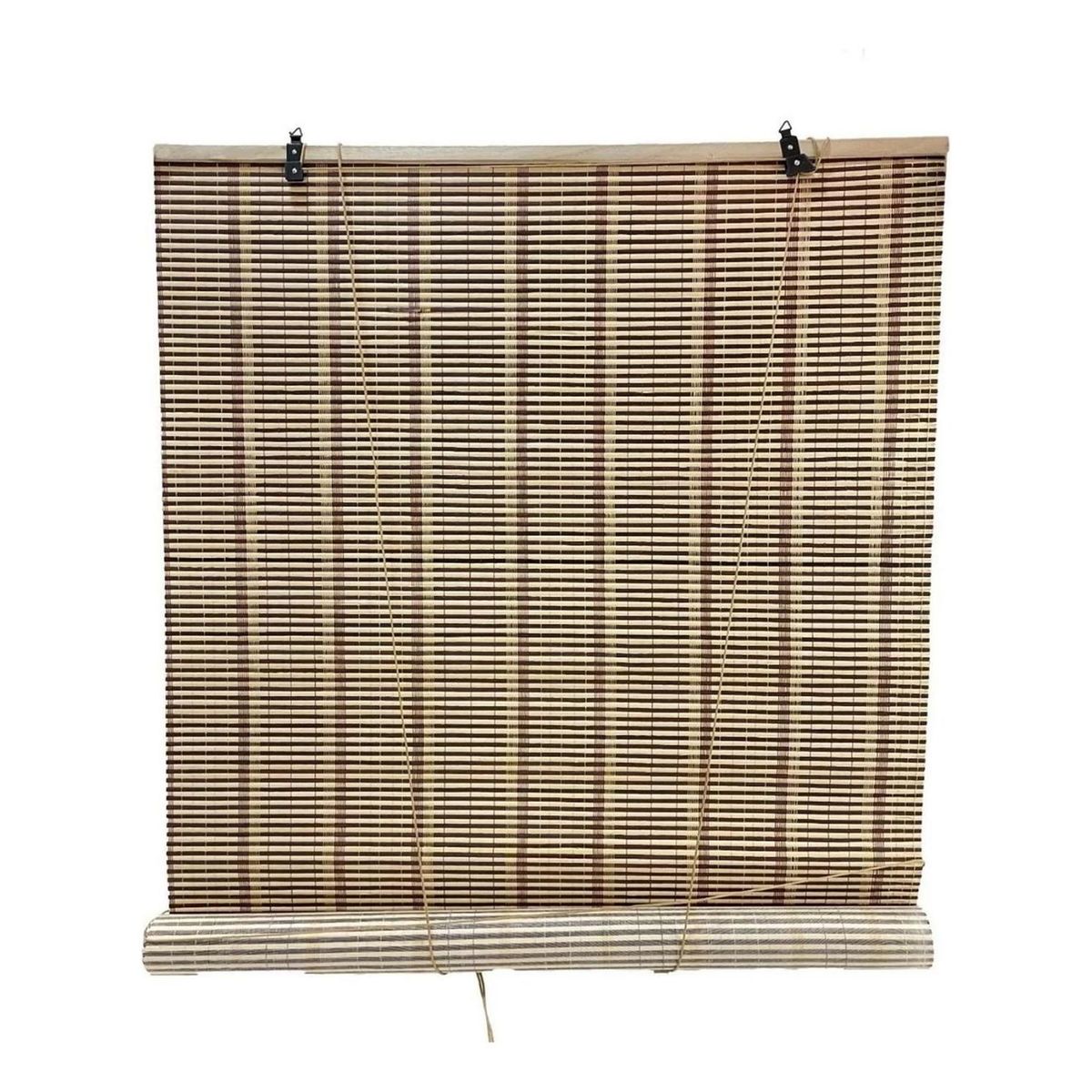 IMPORTCLICK - Cortina Persiana Roller Enrollable Bambú Chocolate 120x180 CM IMPORTCLICK