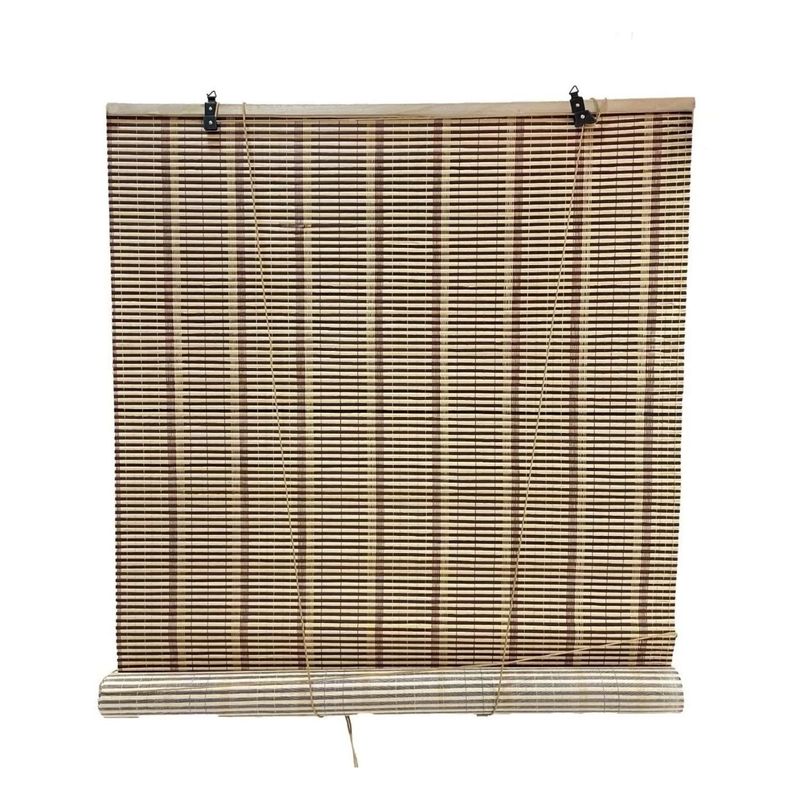 IMPORTCLICK - Cortina Persiana Roller Enrollable Bambú Chocolate 120x180 CM IMPORTCLICK