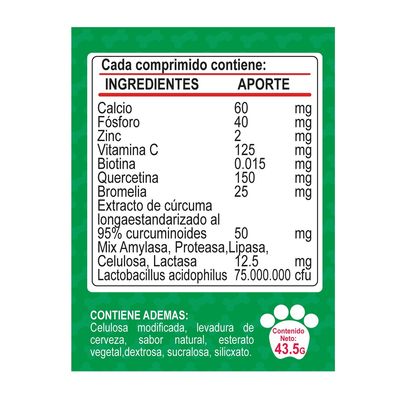 Imagen 2 del producto ANTIALERGICO PERROS - DERMOCAN ANTIALERGICO x 30 COMPRIMIDOS