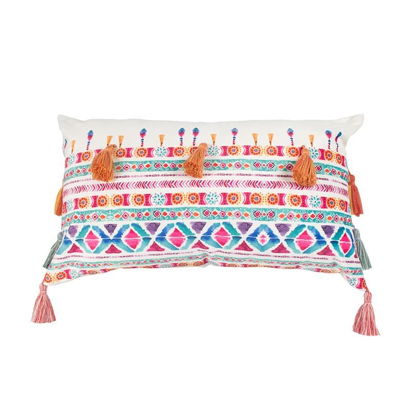 GENERICO - Cojín Estilo Boho Multicolor