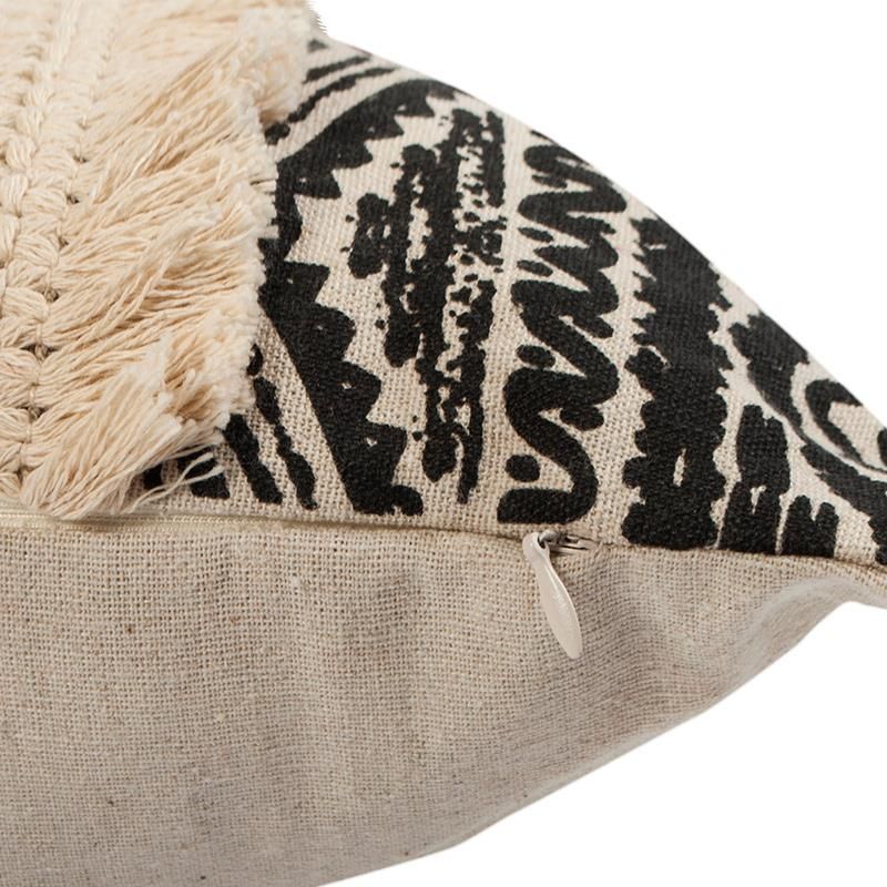 GENERICO - Cojín Estilo Boho Negro