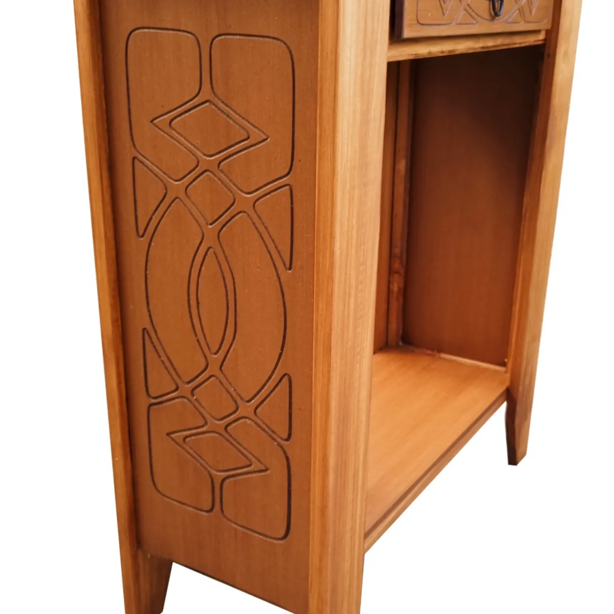 MARFELD MUEBLES - mesa de arrimo con grabados