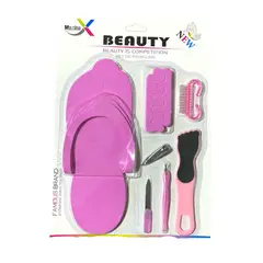GENERICO - Set pedicura profesional zapatillas desechables corta uñas