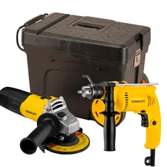 STANLEY - Taladro Percutor + Esmeril + Baul SDH600-TRIPACK