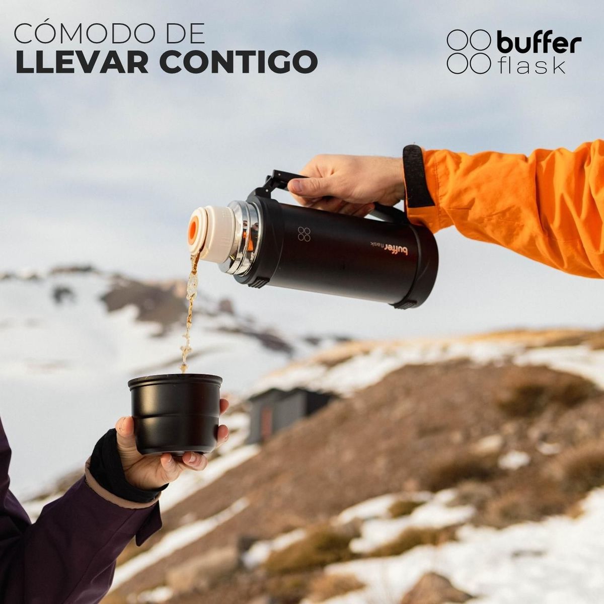 BUFFER FLASK - Termo Agua Bebidas Buffer 12 Lt Acero Inoxidable Frio Calor